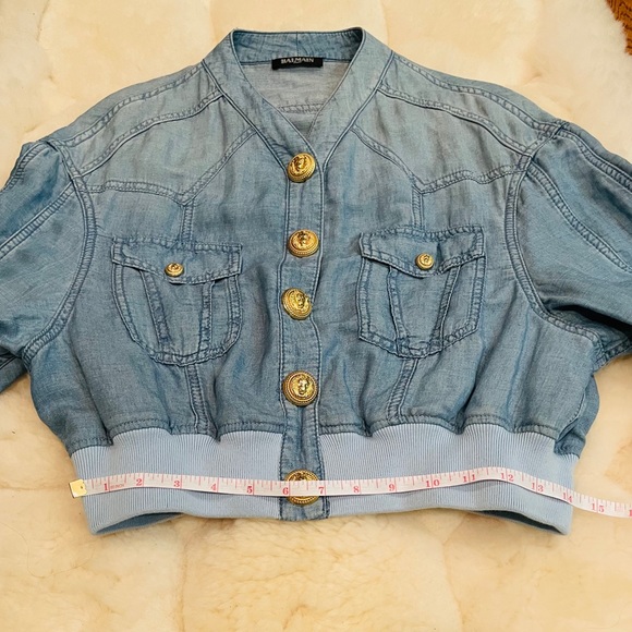 π HP π Balmain Chambray Bomber - Picture 11 of 12